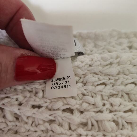 J Jill Sweater Womens L Open Knit minimalist beachy coastal Boho Prairie cottage - Picture 8 of 9